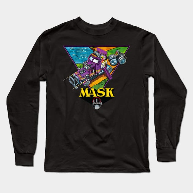 MASK Rhino! Long Sleeve T-Shirt by SkipBroTees